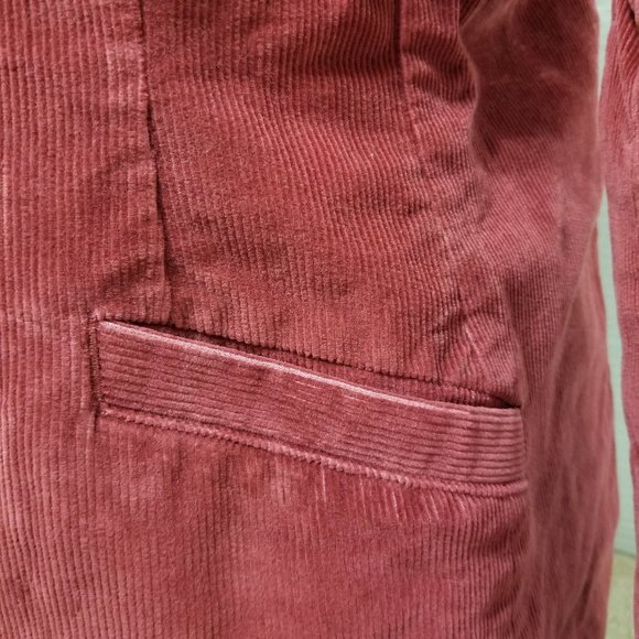 L.L. Bean jacket 12 corduroy ribbed blazer lined three button pockets YR81 - Picture 10 of 15